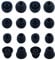 ALXCD Ear Tips for Powerbeats Pro Headphones - 8 Pairs S/M/L/D 4 Sizes Soft Silicone Earbud Tips Replacement, Fit for Powerbeats Earphones 2019 PB Pro, Navy