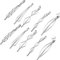 10 Stücke Geometrische Metall Haarspangen Minimalistische Zierlich Haarspangen Metall Haar Zubehör für Damen Kopfbedeckungen, 5 Stilen (Silber)