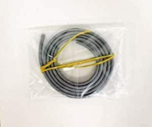 6 mm Twin and Earth 6242Y Flat Grey Electric Cable - 2 metre Cut Length + Free 1m of earth sleeving suitable for cookers