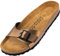 Palado Pantoletten Damen Malta Arizona – gefertigt aus hochwertigem Material – moderne Metallic-Oberfläche – weiches Veloursleder-Fußbett Bronze UK5,5 - EU38