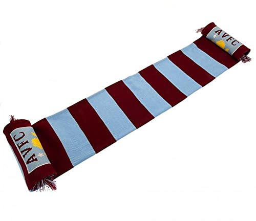 Aston Villa Jacquard Knit Bar Scarf One Size