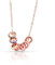 Tiramisu | Collana Piccoli Charms Colorati | Gioiello Donna | 925 Argento Sterling Placcato Oro Rosa con Pave' di Zirconi | Catenina con Pendenti | Collanina Sottile | Regalo Elegante | 40+5 cm