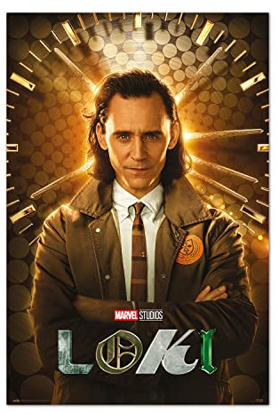 Grupo Erik Marvel Poster - Marvel Loki Time Variant Poster - Kunstdruck - Deko Wohnzimmer oder Deko Schlafzimmer - Deko Zimmer - Größe : 61 x 91, 5 cm Marvel Fanartikel - Offizielle Lizenz