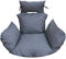 Bielik Hängesessel Kissen für Hängeschaukel, Hängekorb, Gartenschaukel – weiches Sitzkissen für Hängekorb, wetterfest, bequem, Outdoor Auflage, dunkelgrau
