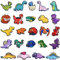 Ainiv Schuh Charms, für Kinder, Cartoon-Schuh-Dekoration, PVC Shoe Charms, Clogs, Armband-Charms für Kleinkinder, Clog-Dekor für Bands Bracelet, Mädchen und Jungen