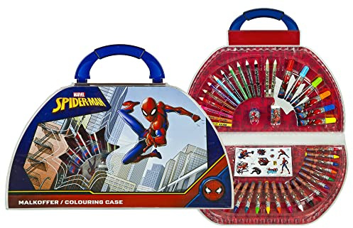 Undercover 6600000021 - Spider-man Maltasche - Spider-Man Maltasche mit 51 Stück Farb- und Farbteile