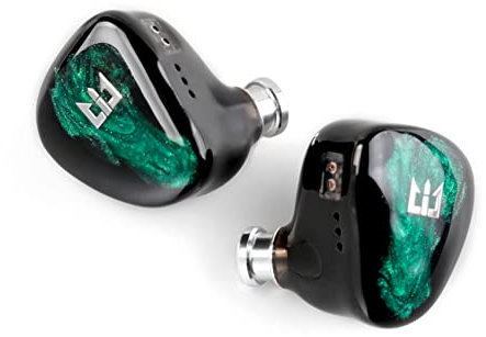 Yinyoo TRI Star River In-Ear-Monitor-Kopfhörer, Musiker-Sänger, kabelgebundene Ohrhörer, 10 mm Hochleistungs-Beryllium DD Audiophile Kopfhörer, HiFi IEM mit 4 Tuning-Modi (grün, 4,4 mm Stecker)