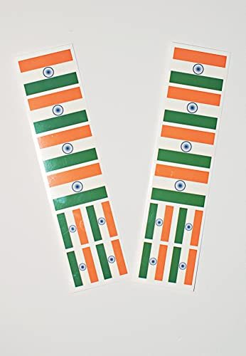 Indian flag temporary tattoo India flag tattoo cricket fan tattoo sticker x 8