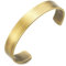 COOLSTEELANDBEYOND 19CM Klassiker Herren Damen Verstellbare Armband Armreif Edelstahl Bronze Farbe Satiniert