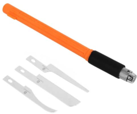 FZLANQ Garden DIY Mini Hand Saw Model Craft Set, Exquisite Mini Razor Saw Kit Handle Ideal Tool Blade Model Tools for Cutting Wood, Plastic and Metal