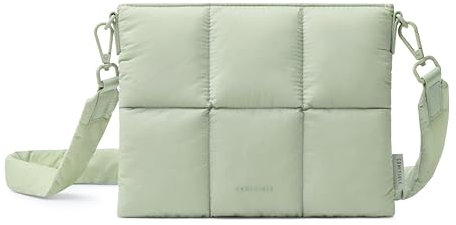 Comfyable Puffer Crossbody Bag for Women, Quilted Puffy Cross Body Purse, Mini Small Pouch, Nylon