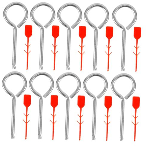 UPKOCH 10Stücke Teiliges Feuerlöscher Verriegelungsstifte Sicherheitsnadeln für Feuerlöscher Zubehör Langlebig für Einrichtungen und Unternehmen