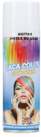 H HANSEL HOME Spray Pelo Color Temporal - Fácil de Lavar, Brillo Deslumbrante para Todo Tipo de Cabello, Blanco Perla, 125ml x 1 unidad