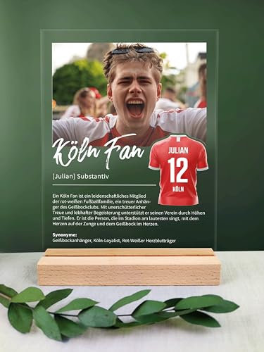 Köln Geschenk personalisiert - Acryl Geschenk - Definition: Köln Fan - Köln Fanartikel, Köln Fangeschenk, Köln Geschenke, Geschenk für Kölnfans