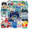 Gamepad Aufkleber 50 Stück Funny Coole Video Joystick Sticker für Laptop Scrapbook Wasserflasche Skateboard Gepäck Computer Gitarre,Vinyl Wasserdicht Spiel Aufkleber für Teenager Kinder Erwachsene