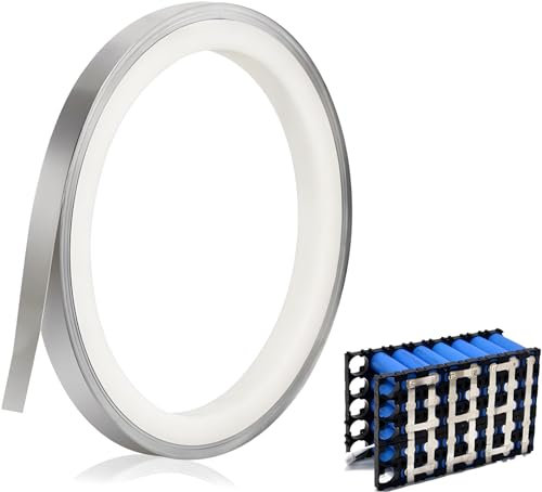 SHSHbuy Nickelband Streifen 5mm*0,1mm*10M, Platte Band für 18650 Batterien, Schweißen und Punktschweißgerät