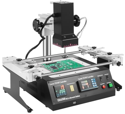 IR6500 Station de soudage infrarouge 220 V 1250 W BGA IR Poste de soudage infrarouge Station de soudage à affichage numérique LED IRDA Welder infrarouge SMT SMD BGA Rework Station
