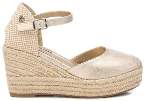 REFRESH - Keilsandalen Damen Gold - Bequeme und vielseitige Schuhe - Casual Mode - Modell 17278203 (Größe 38)