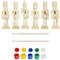 Unbemalter Nussknacker,Unvollendete Nussknacker zum Bemalen,Blanko Holzsoldat Ornament Nussknacker Figuren | Unbemalte Nussknackerpuppe glatt für Ostern, Geburtstag, Kindertagsfeiern