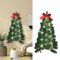 Générique Albero di Natale Artificiale, Realistico, Facile Installazione, Festa di Natale, Verde, 70 x 34 cm, Cerchi in Legno