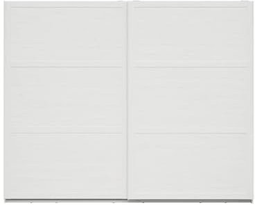 BLACK RED WHITE Schiebetürenschrank Loksa 270 cm Weiß Andersen Kiefer/Grandson Eiche, Tiefe 62,5 cm, Höhe 218,5 cm, Möbelplatte, ohne Spiegel