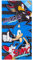 SONIC THE HEDGEHOG Handtuch Kinder Teenagers Badetuch Schnelltrocknend Strandtuch Baumwolle Duschtuch 70x140 cm für Schwimmen Baden Reise Zubehör (Mehrfarbig, 70x140cm)