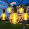 SAEIHGAE Esterno Luci da Giardino Catena Lampadine 45m Esterni Catene G40 Led Lampadine Gazebo Balcone Lucine Esterne Luminose Interno Ghirlanda