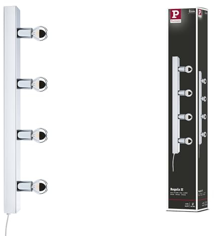 Paulmann 80100 Spiegelleuchte E14 230V max. 4x40W dimmbar Chrom