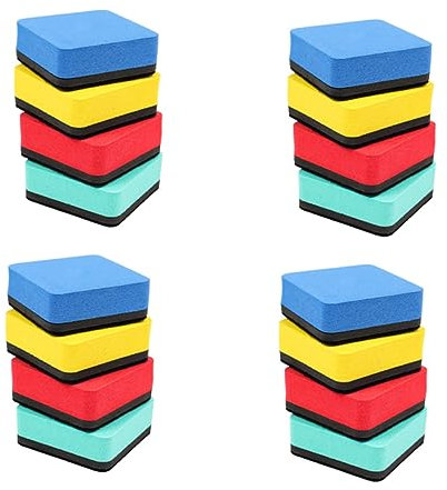 Housoutil 24 Stück Quadratischer Whiteboard-radierer Quadratische Tafel Kleine Tafel Whiteboard-reiniger Gel Whiteboard-radierer Trocken Abwischbar Trockener Löschstift Planke Filzstoff