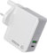 USB C Plug 32W Fast Charger, Dual Port USB-C PD 20W & USB-A Wall Charger with Foldable UK/US/EU Plug, for iPhone 15/14, Galaxy S24/S23, iPad, Pixel