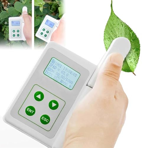 Handgehaltener Chlorophyll-Analysator, Tragbares Chlorophyll-Messgerät, Pflanzennährstofftest, 2000-Mah-Lithiumbatterie, Mit USB-Datenexport, Zum Testen Von Pflanzenchlorophyll,YLS-A