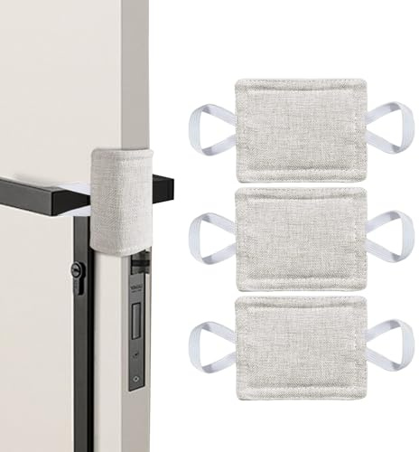 Door Silencer - Door Jammer | Quiet Door Closer Cushion | Door Silencer Cushion | 3 Pieces Set Padded Door Cushion | Door Cushion | Door Slamming Silencer | Prevents Slamming Secures