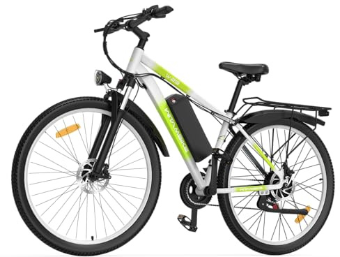 Mens Electric Bike 29 Off-Road & City E Bike, 250W Motor, 36V 15Ah Battery, 25km/h, 21-Speed, Hydraulic Suspension, 180mm Disc Brake, LED Display & Headlight, Up to 90km Range, 150kg Max Load
