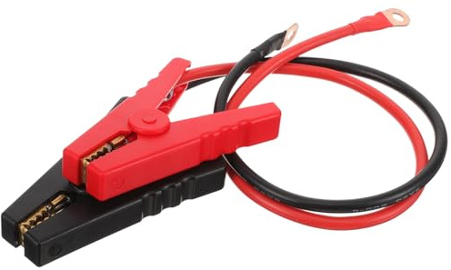 FOYTOKI 2pcs Câble de Connexion pour Clôture Électrique Solaire avec Pinces en Métal et Plastique, pour Fixation et Raccordement en Extérieur sur Ferme