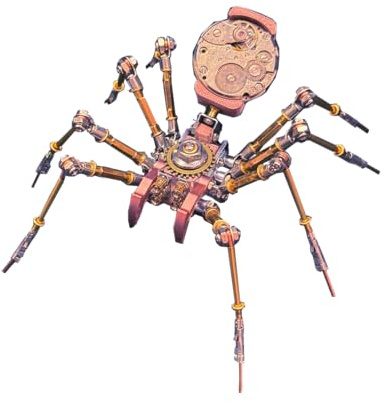 Venom Fang Sentinel Spider Metallmodell, Steampunk 3D DIY Bausatz, Mechanisches Insekten Sammlerstück
