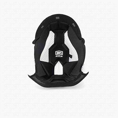 100% Fodera Interna Casco MTB Status Comfort Helme, Schwarz, M
