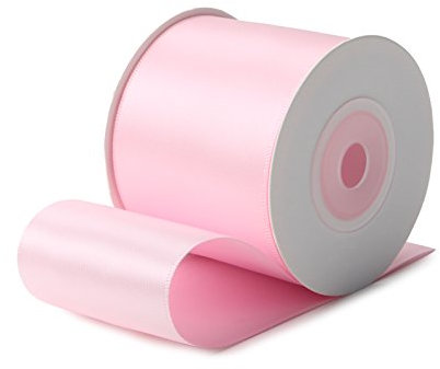 RUSPEPA Doppelseitiges Satinband – 50mm x 9m Geschenkband Dekoband - 123 Erröten Rosa