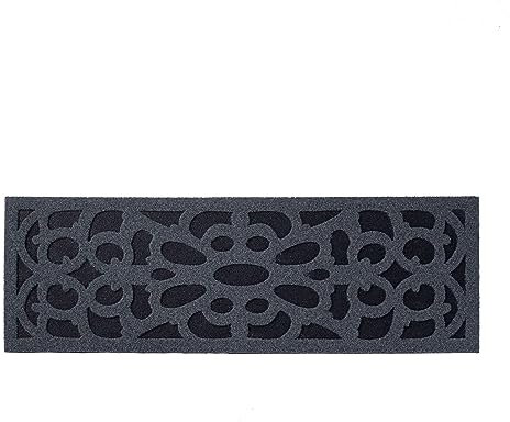 Nicoman Schmale Trittmatte Barriere-Fußmatte, umweltfreundlich, Kratz- und saugfähig, Grau (Wasserdicht) - 75x25cm (30''x10''), 2er-Set