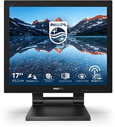 Philips 172B9T - 17 Zoll Touch Monitor, höhenverstellbar (1280x1024, 60 Hz, VGA, DVI, HDMI, DisplayPort, USB Hub) schwarz