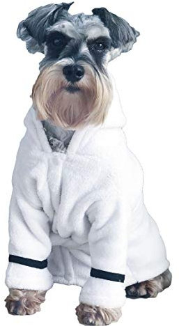 PetPhindU Haustier Hund Bademantel Handtuch, Warme Plüsch Einfache Abnutzung Trocknendes Tuch Pyjamas Hund Robe Weich Pyjamas für Kleine, Mittlere Hunde