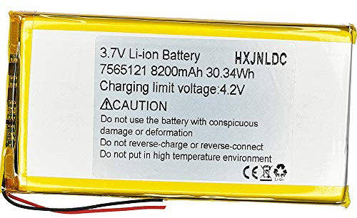 DC 3.7V 8200mah 7565121 li-ion Lithium Ion Polymer Battery Sostituzione per DIY 3.7-5v prodotti della batteria,altoparlante Bluetooth,sorgente portatile