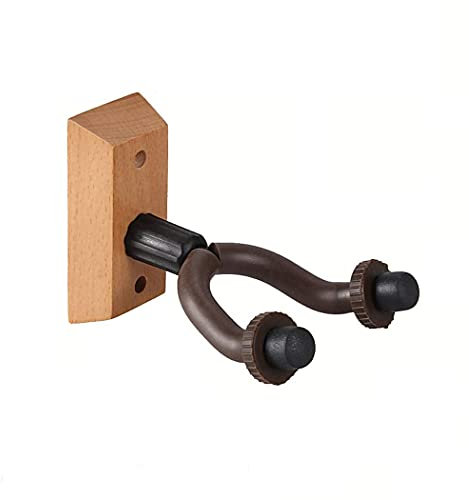 Guitar Wall Mount Display Bracket Guitar Hanger Wood Guitar Hook Keeper Wall Mounted Hanging Stand for Bass Electric Acoustic Guitar Ukulele Home Studio Guitar