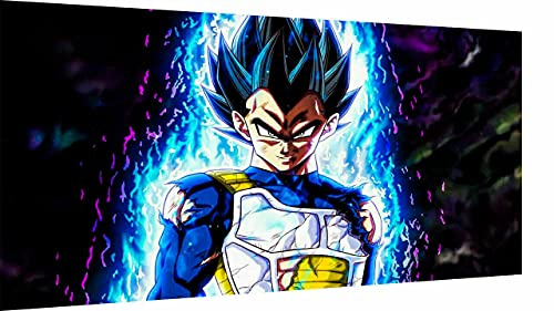Magic Canvas Art - Bilder Dragon Ball Vegeta Anime Leinwandbild 1- teilig Hochwertiger Kunstdruck modern Wandbilder Wanddekoration Design Wand Bild – A3562, Größe: 120 x 80 cm