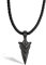 SERASAR Lederkette Herren mit Anhänger - 50cm schwarz Lederkordelkette Schmuckschatulle für Echtleder Geschenk Schmuckband