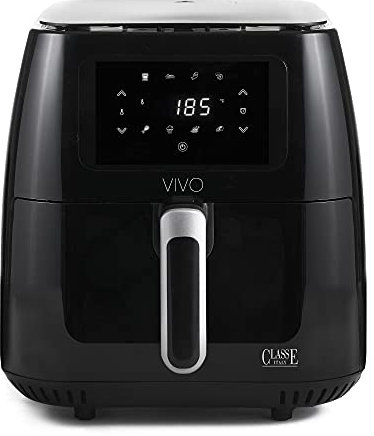 CLASSE ITALY Friggitrice ad Aria Calda 6,5 Litri, Air Fryer con 8 Programmi, Display Touch, Tempo Cottura e Temperatura Regolabili, senza BPA e PFOA, 1700W