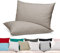 BEAUTEX 2er Set Kissenbezug, Kissenhülle aus gekämmter Baumwolle, Premium Jersey 160g/m², Größe und Farbe wählbar (40x40 cm, Stein)