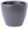 Garronda Cache Pot Céramique Rond Forme Classique Pot sans Ouvertures GD-0015 (Anthracite 017, ⌀30cm H 25cm)