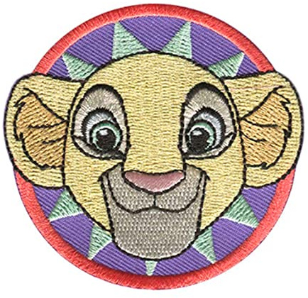 Disney © Der König Der Löwen Nala Kopf - Aufnäher, Bügelbild, Aufbügler, Applikationen, Patches, Flicken, Größe: 6,7 x 6,3 cm