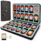 PALPOW Hardshell Switch Game Card Case, Portable Switch Game Holder Compatible with Switch 2 2025 Games Card & Micro SD Cards, Switch Game Storage with 24 Card Slots - Brown Black