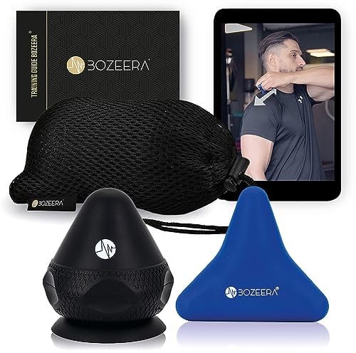BOZEERA | Triggerpunkt Drücker Set | Triggerdinger mit Saugnapf | für Muskelschmerzen & Verspannungen| 2x Triggerpunkt Massagegerät | Schmerzfrei Drücker Set Inkl. Video, Booklet & Tasche